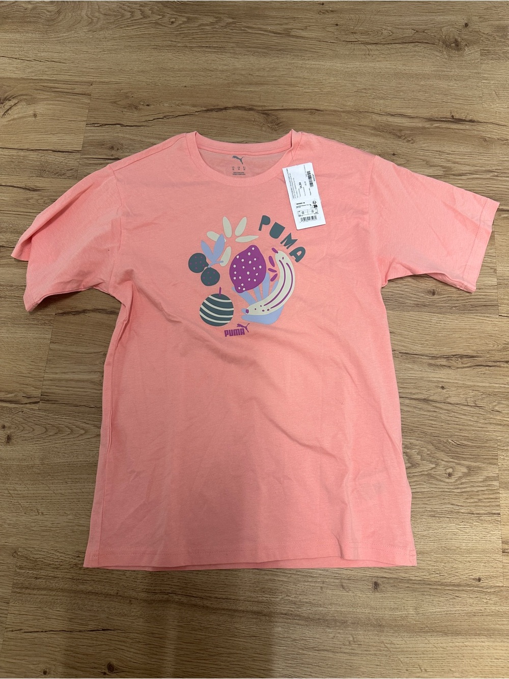 Puma Coral Pink Short Sleeve Graphic Tee